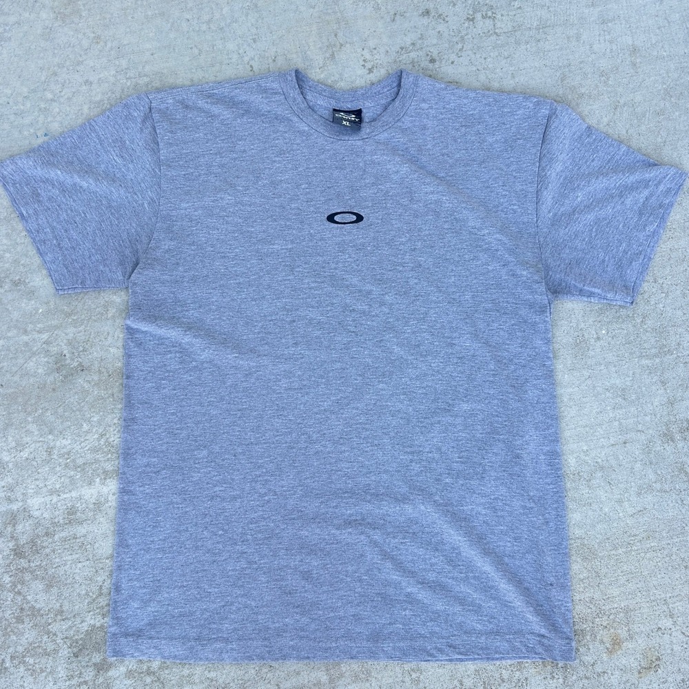 Oakley T Shirt XL Grey Vintage 90s Software Center Logo Embroidered Gorpcore - Picture 2 of 6